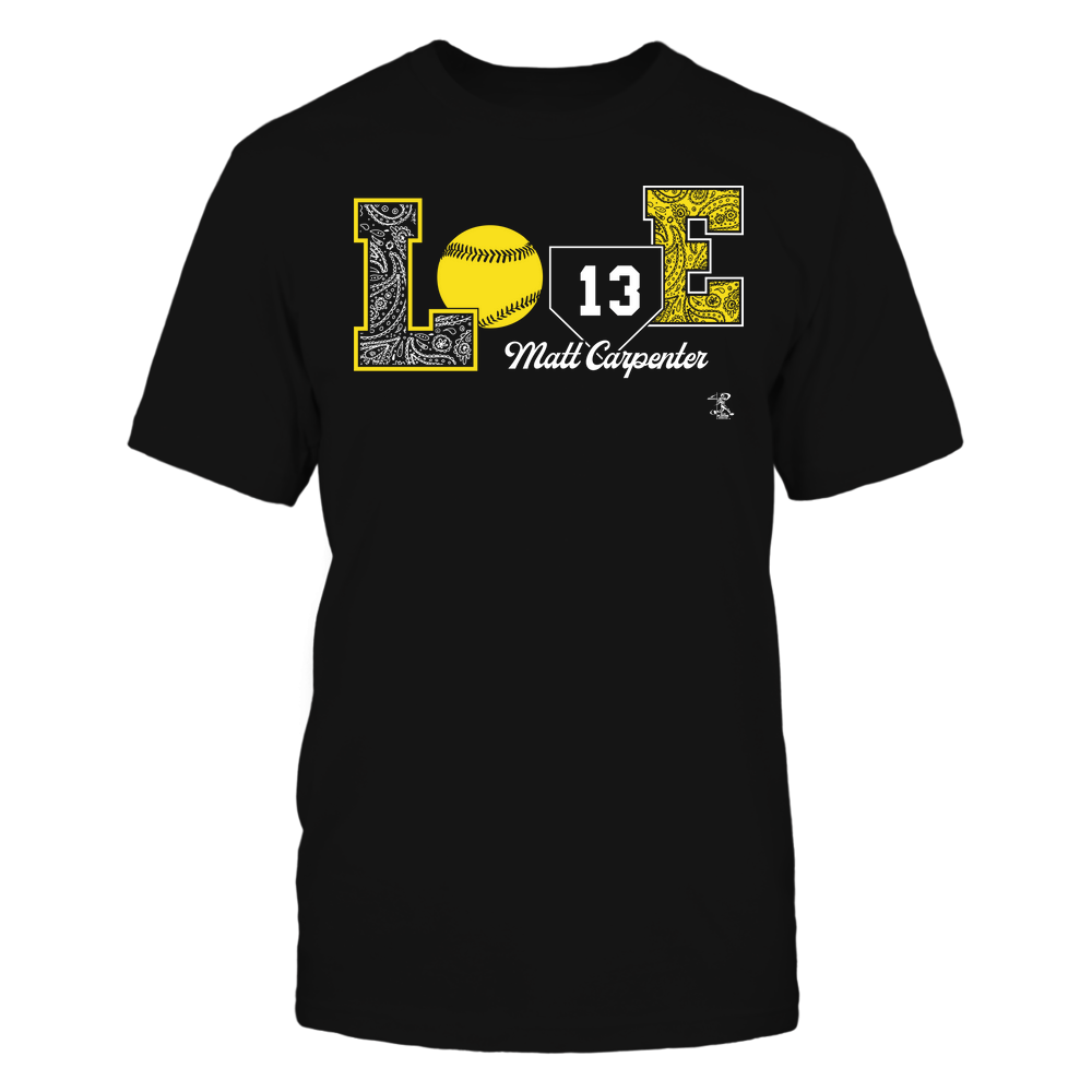 Love Player - Matt Carpenter T-Shirt | St. Louis Pro Baseball | Ballpark  MVP | MLBPA