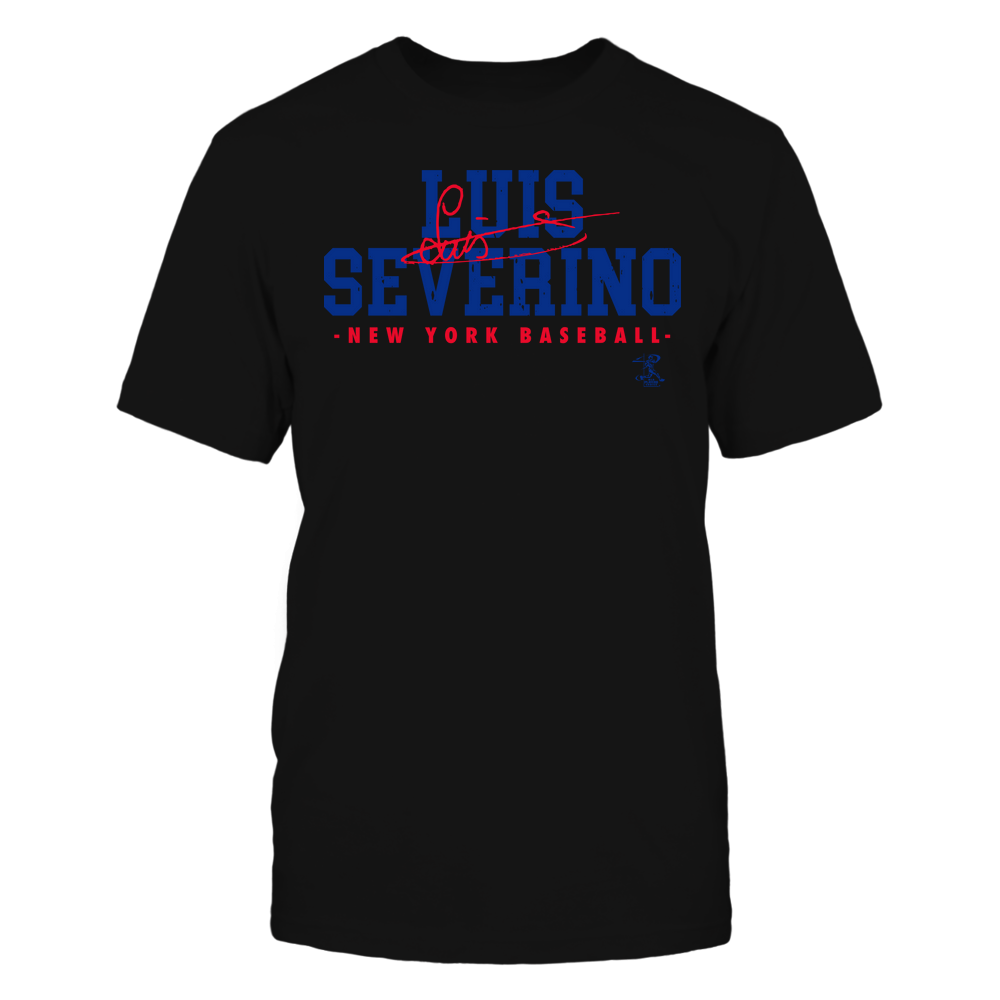 Signature - Luis Severino T-Shirt | New York Y Pro Baseball | Ballpark MVP | mlbpa Unisex Basic Tee / Black / XL