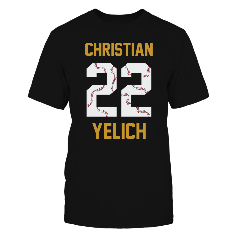 Signature - Christian Yelich Shirt | Milwaukee Major League Baseball | Ballpark MVP | mlbpa Unisex Basic Tee / Black / L