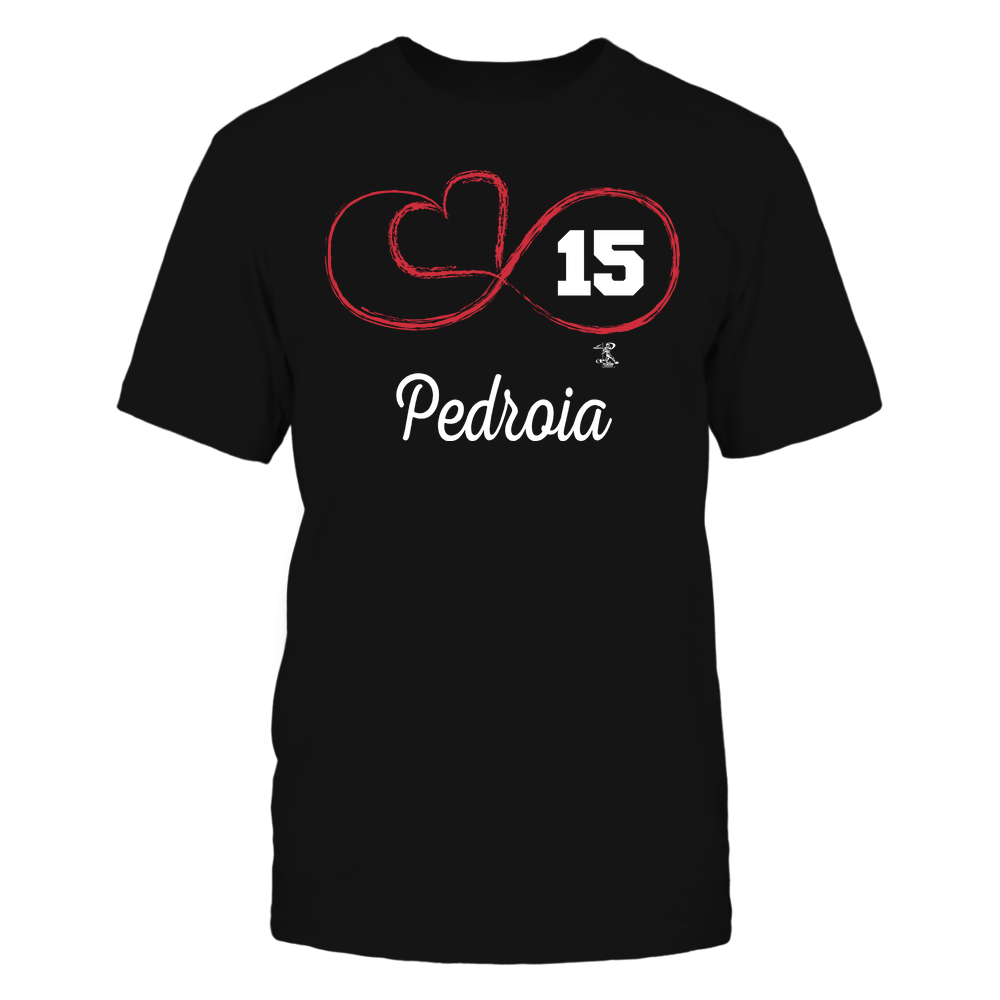 Infinite Heart - Dustin Pedroia T-Shirt | Pro Baseball | Ballpark MVP | mlbpa Unisex Basic Tee / Black / M