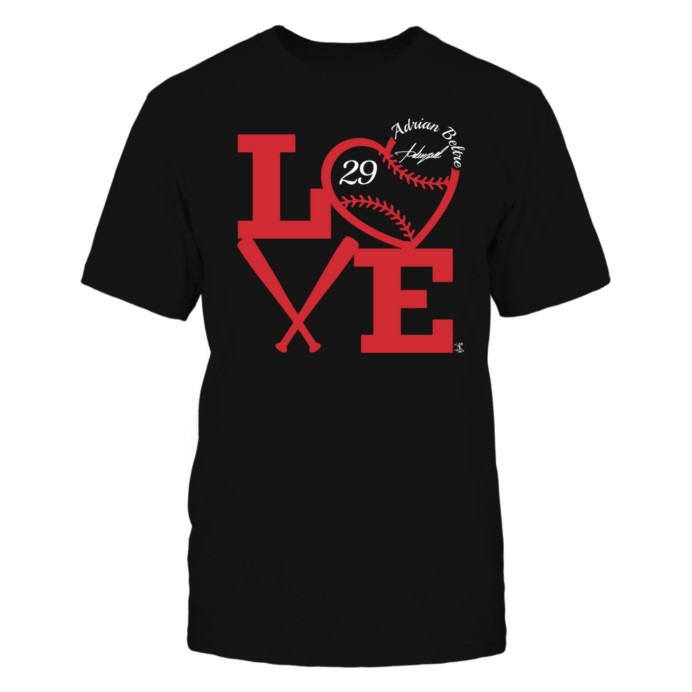 Love Baseball - Adrian Beltre T-Shirt | Los Angeles D Pro Baseball | Ballpark MVP | MLBPA