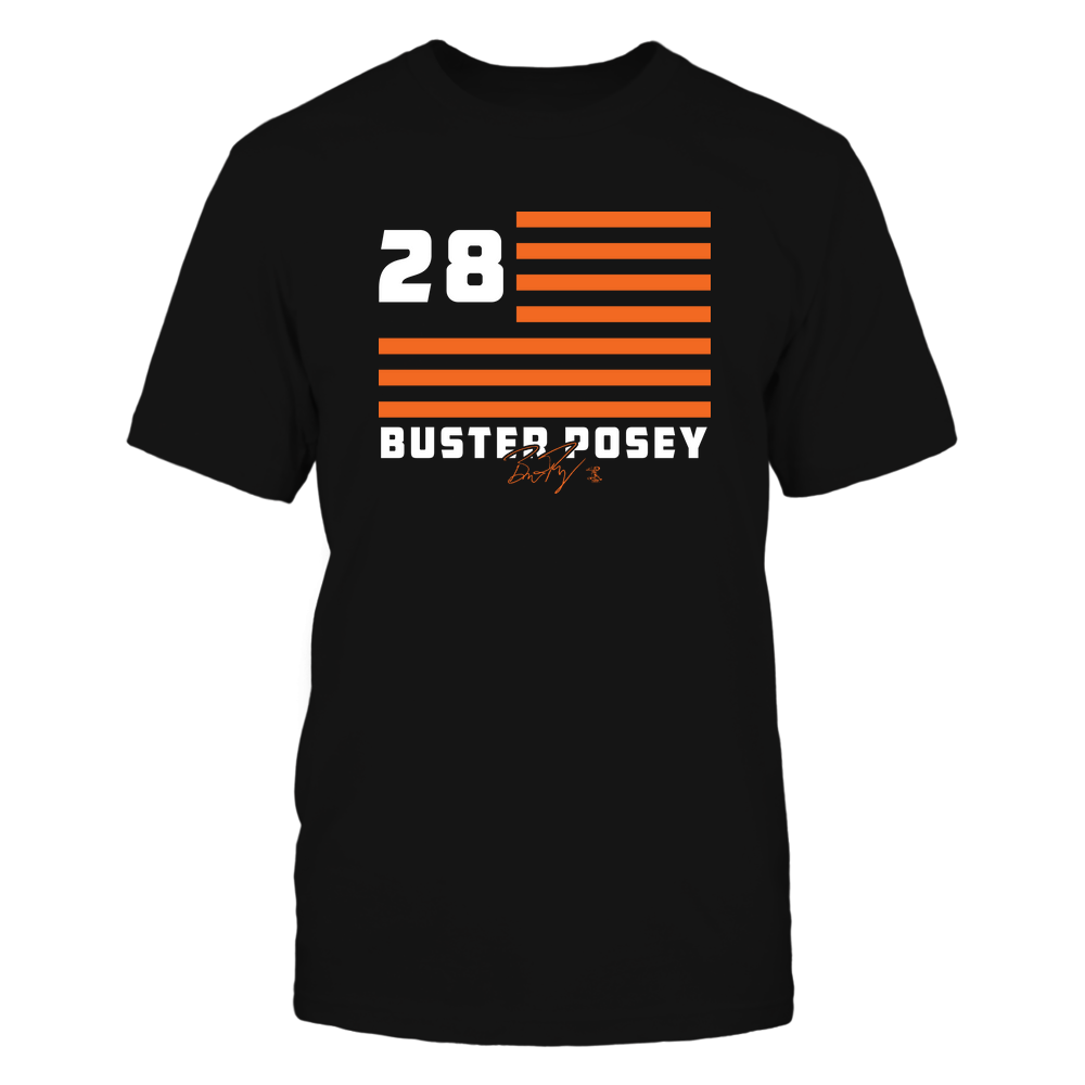 Flag Stripes - Buster Posey T-Shirt | San Francisco Pro Baseball | Ballpark MVP | MLBPA