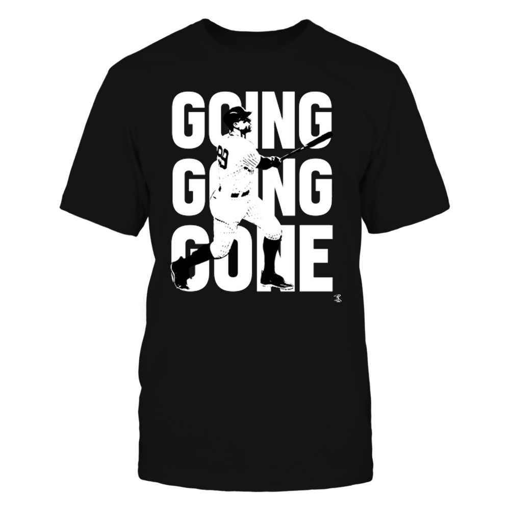 Going Going Gone - Aaron Judge T-Shirt | New York Y Pro Baseball | Ballpark MVP | mlbpa Unisex Basic Tee / Black / M