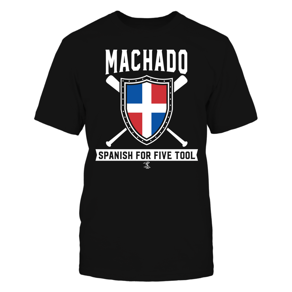 Manny Machado T-Shirt | San Diego Pro Baseball | Ballpark MVP | mlbpa Unisex Basic Tee / Black / XL