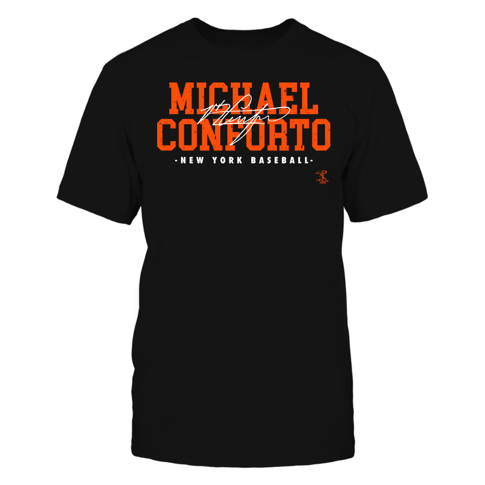 Signature - Michael Conforto Tee | New York M Baseball | mlbpa | Ballpark MVP Unisex Basic Tee / Black / L