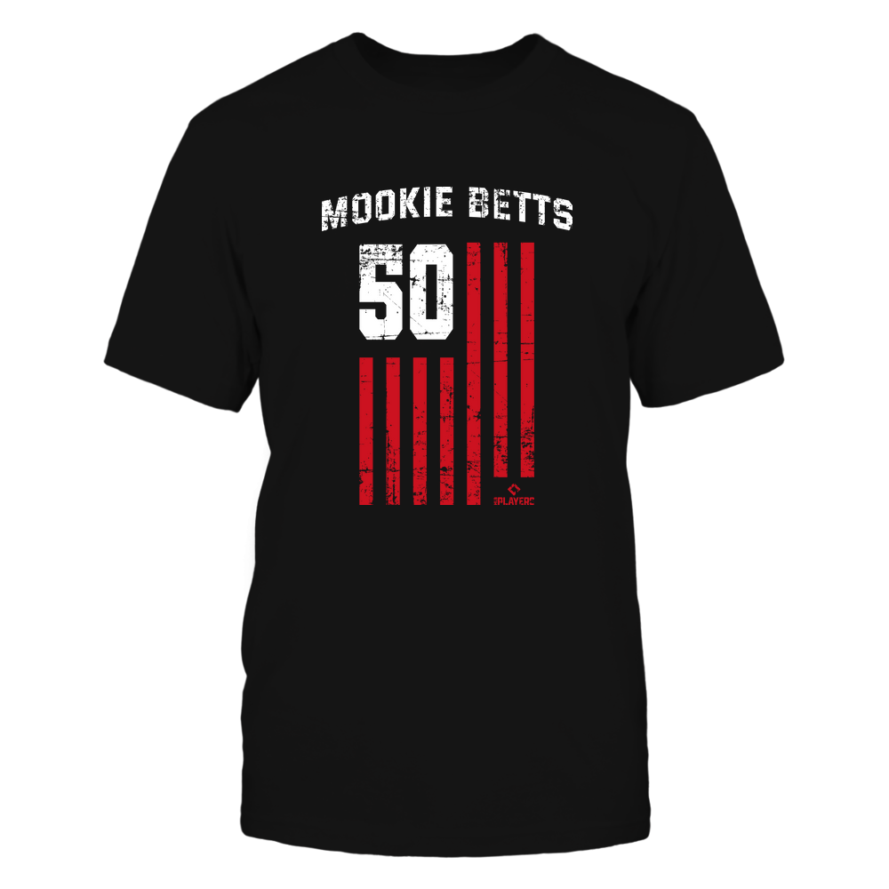 Vintage Flag - Mookie Betts Shirt | Los Angeles D Major League Baseball | Ballpark MVP | MLBPA