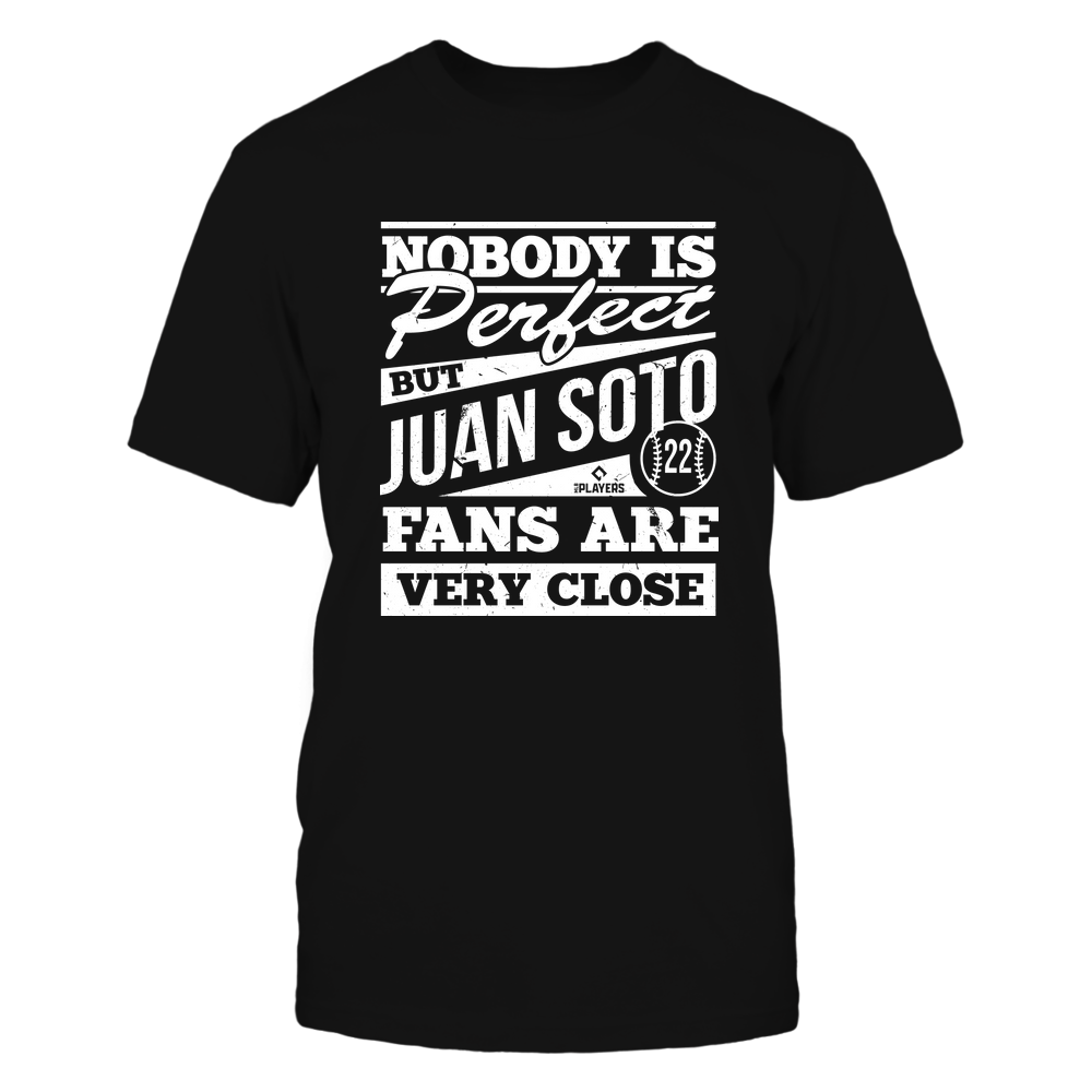 Nobody Is Perfect - Juan Soto Tee | Washington Major League Team | MLBPA | Ballpark MVP