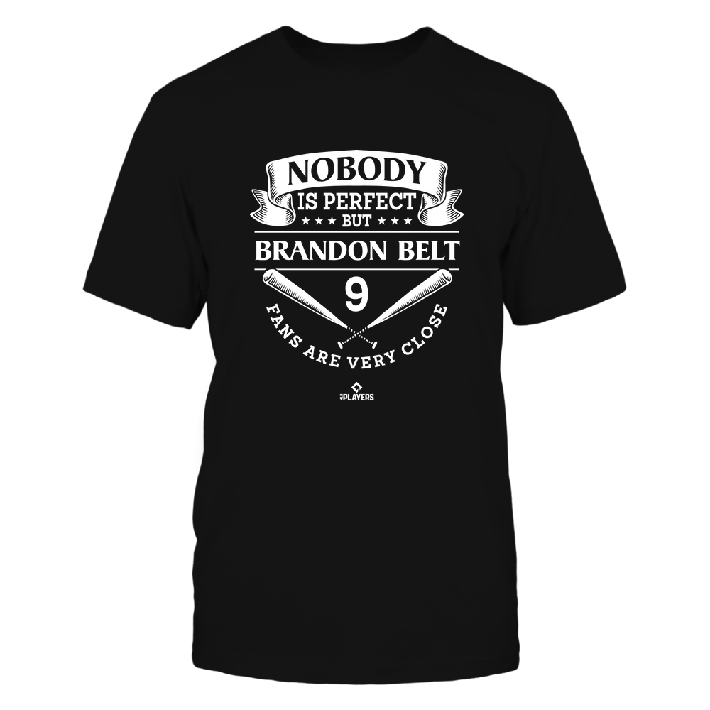 Nobody Is Perfect - Brandon Belt Tee | San Francisco Major League Baseball Team | MLBPA | Ballpark MVP