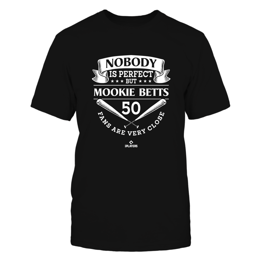 Nobody Is Perfect - Mookie Betts Tee | Los Angeles D Major League Baseball | MLBPA | Ballpark MVP