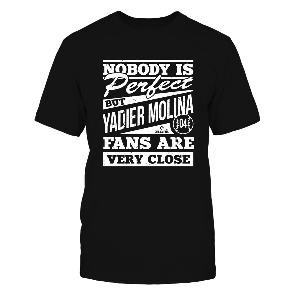 Nobody Is Perfect - Yadier Molina Tee | St. Louis Major League Baseball Team | MLBPA | Ballpark MVP