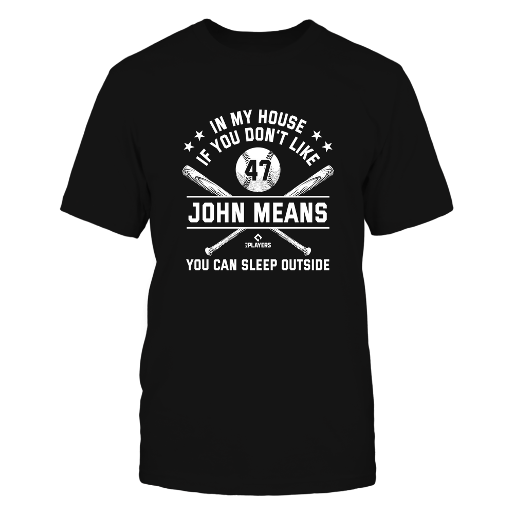In My House - John Means T-Shirt | Baltimore Major League | MLBPA | Ballpark MVP