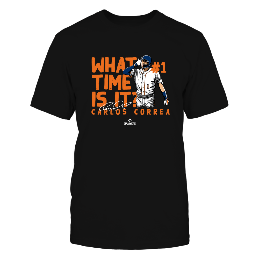 What Time Is It - Carlos Correa T-Shirt | Houston Professional Baseball | Ballpark MVP | MLBPA