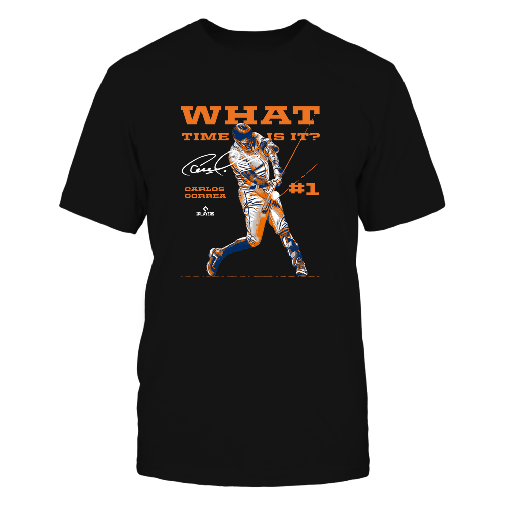 What Time Is It - Carlos Correa Shirt | Houston Major League Baseball | Ballpark MVP | MLBPA