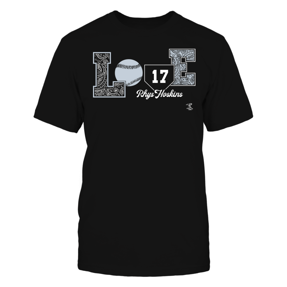 Love Player - Rhys Hoskins Tee | Philadelphia Baseball | MLBPA | Ballpark MVP