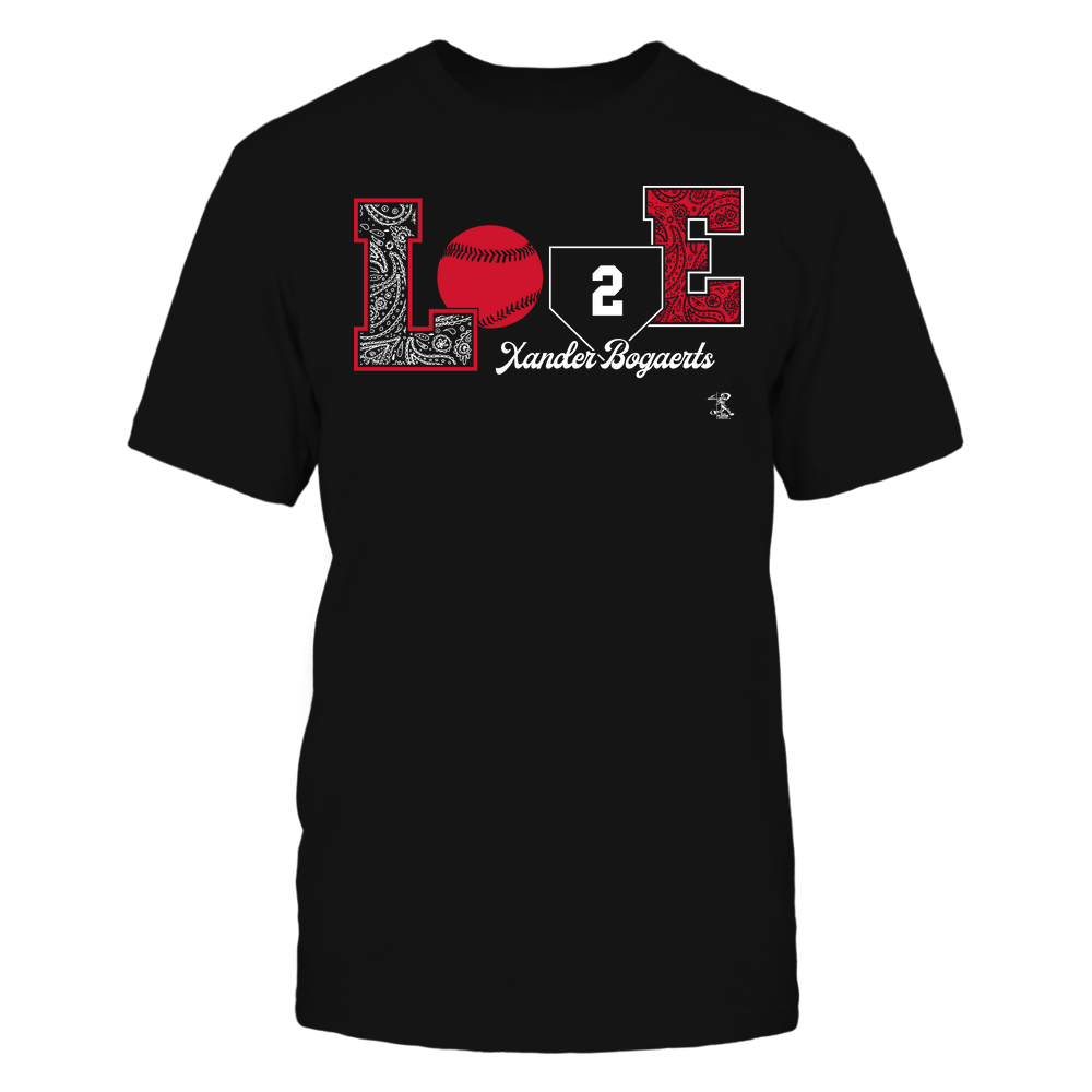 Love Player - Xander Bogaerts Shirt | Boston Major League Baseball | Ballpark MVP | MLBPA