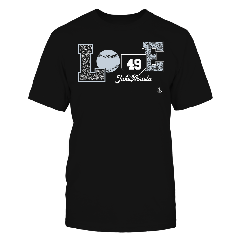 Love Player - Jake Arrieta T-Shirt | Philadelphia Pro Baseball | Ballpark MVP | MLBPA