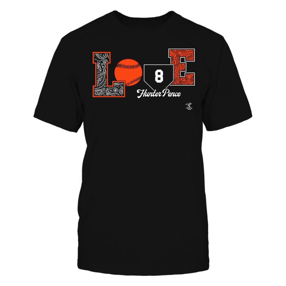 Love Player - Hunter Pence T-Shirt | San Francisco Pro Baseball | Ballpark MVP | MLBPA