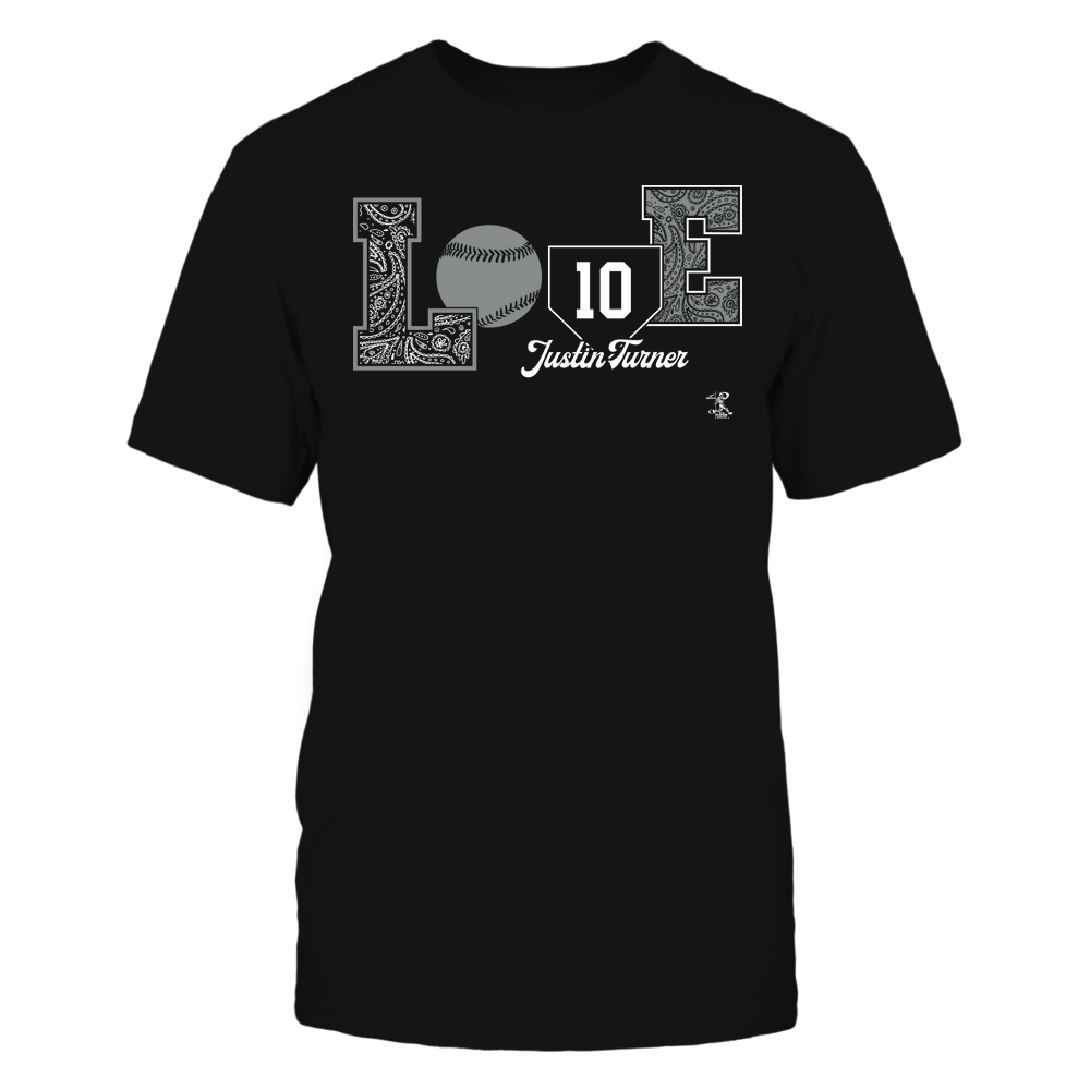 Love Player - Justin Turner T-Shirt | Los Angeles D Pro Baseball | Ballpark MVP | MLBPA