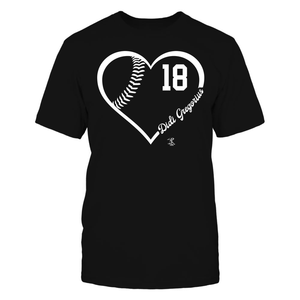 Heart Jersey Number - Didi Gregorius Shirt | Philadelphia Major League Baseball | Ballpark MVP | MLBPA