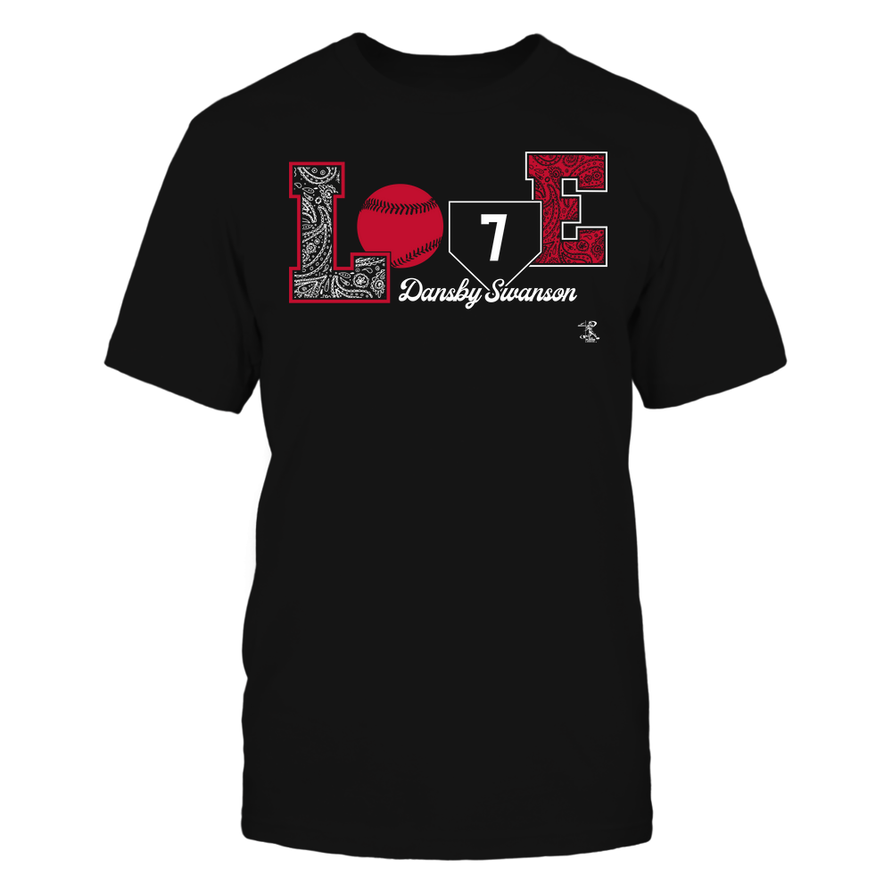 Love Player - Dansby Swanson Tee | Atlanta Baseball | MLBPA | Ballpark MVP