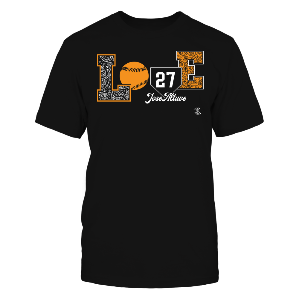 Love Player - Jose Altuve T-Shirt | Houston Pro Baseball | Ballpark MVP | MLBPA