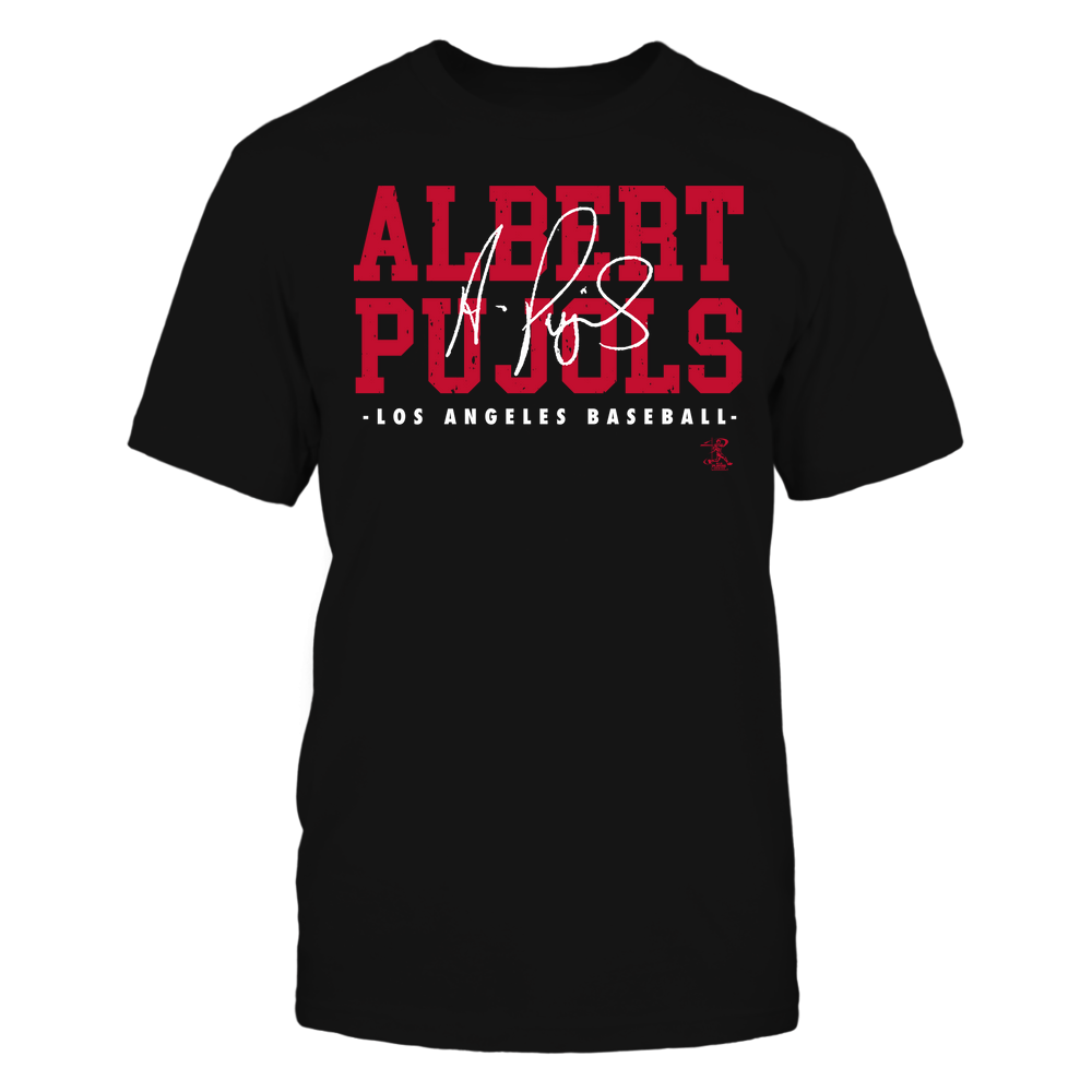 Signature - Albert Pujols Tee | Los Angeles D Baseball | MLBPA | Ballpark MVP