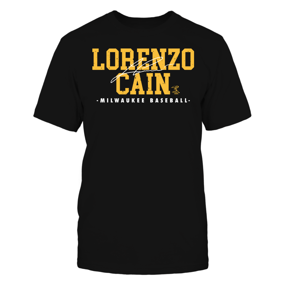 Signature - Lorenzo Cain Tee | Milwaukee Baseball | MLBPA | Ballpark MVP