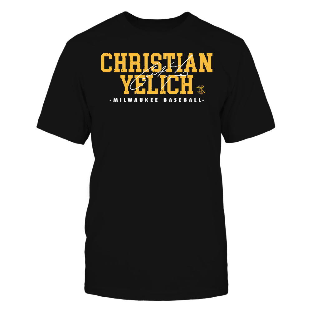 Signature - Christian Yelich Shirt | Milwaukee Major League Baseball | Ballpark MVP | MLBPA