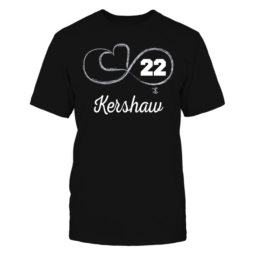 Infinite Heart - Clayton Kershaw T-Shirt | Los Angeles D Pro Baseball | Ballpark MVP | MLBPA