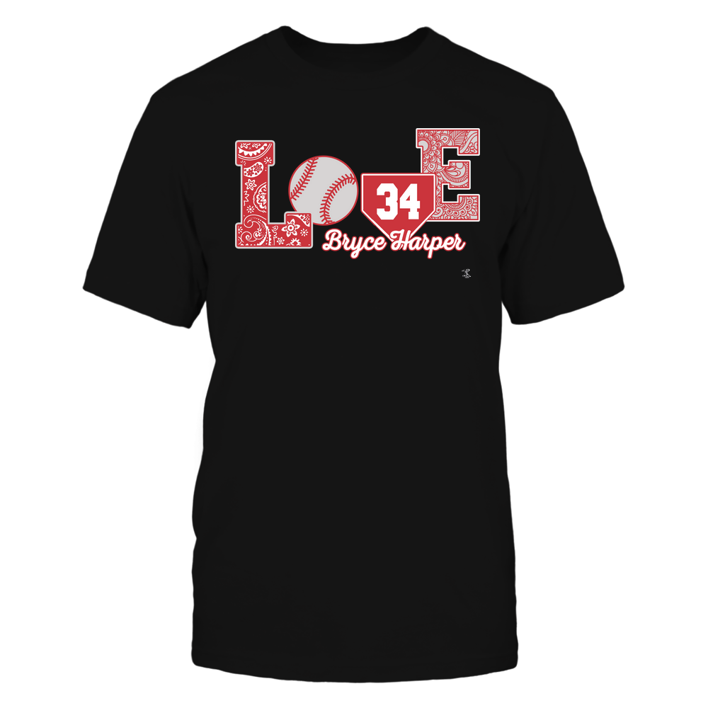 Love Player - Bryce Harper Tee | Washington Baseball | MLBPA | Ballpark MVP