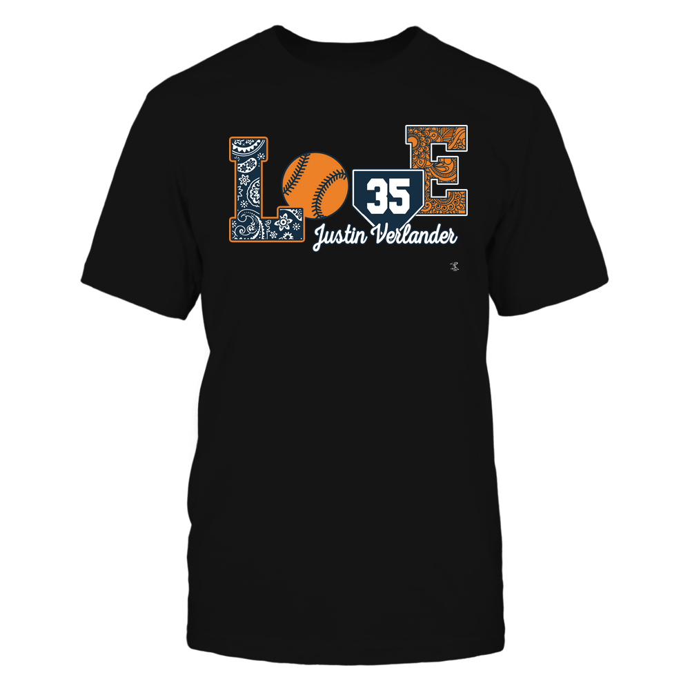 Love Player - Justin Verlander Shirt | Houston Major League Baseball | Ballpark MVP | MLBPA