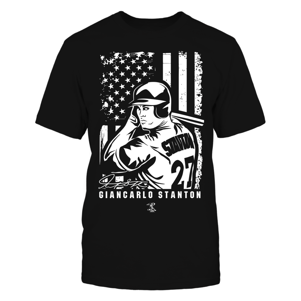 Player Illustration Flag - Giancarlo Stanton Tee | New York Y Baseball | MLBPA | Ballpark MVP