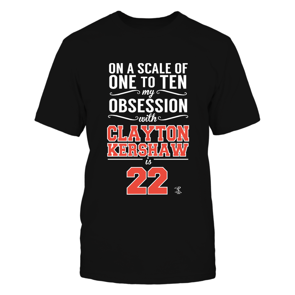 My Obsession - Clayton Kershaw T-Shirt | Los Angeles D Pro Baseball | Ballpark MVP | MLBPA