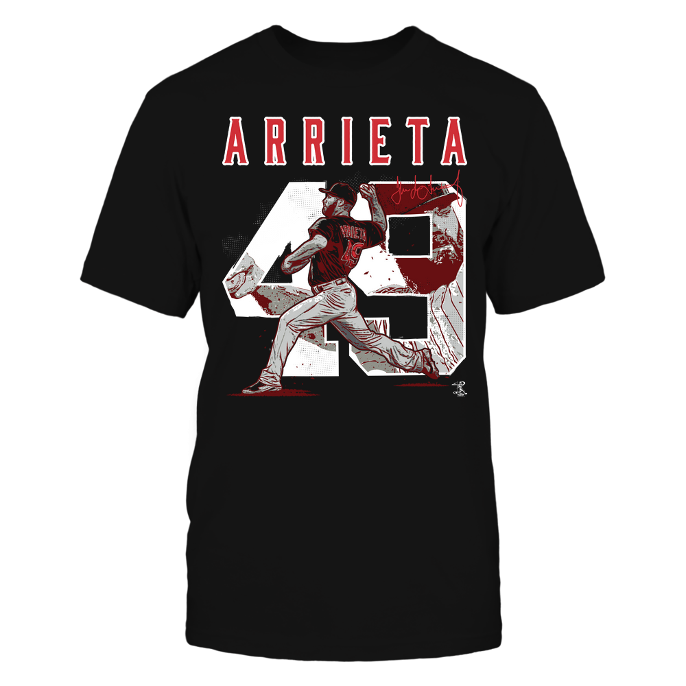 Player Number - Jake Arrieta T-Shirt | Chicago C Pro Baseball | Ballpark MVP | MLBPA