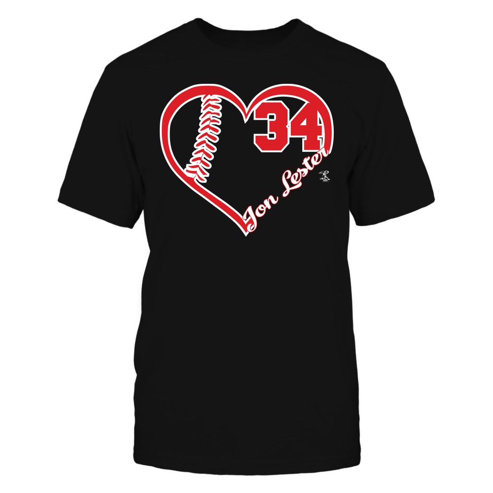 Heart Player - Jon Lester T-Shirt | Chicago C Pro Baseball | Ballpark MVP | MLBPA