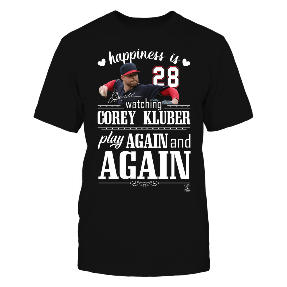 Happiness Is Watching - Corey Kluber Tee | Cleveland Baseball | MLBPA | Ballpark MVP