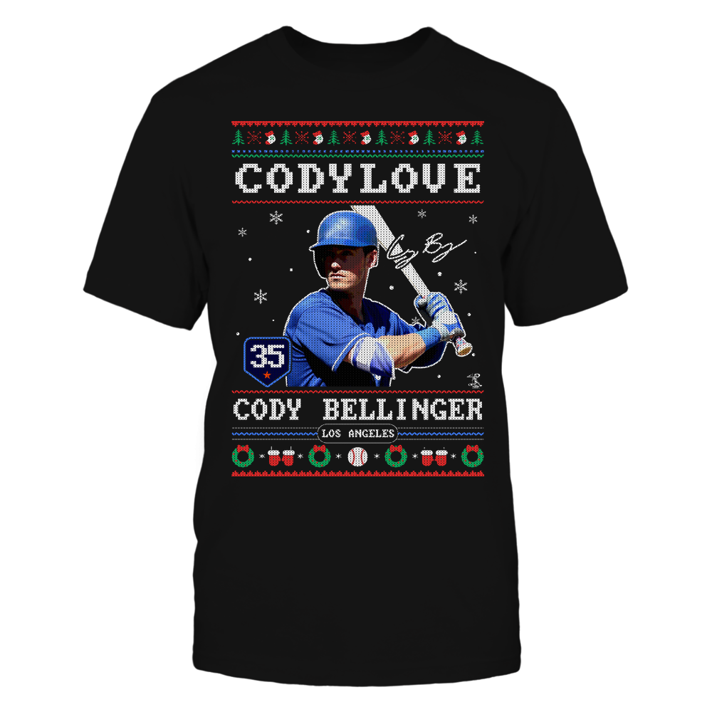 CHRISTMAS PLAYER - Cody Bellinger Tee | Los Angeles D Baseball | MLBPA | Ballpark MVP