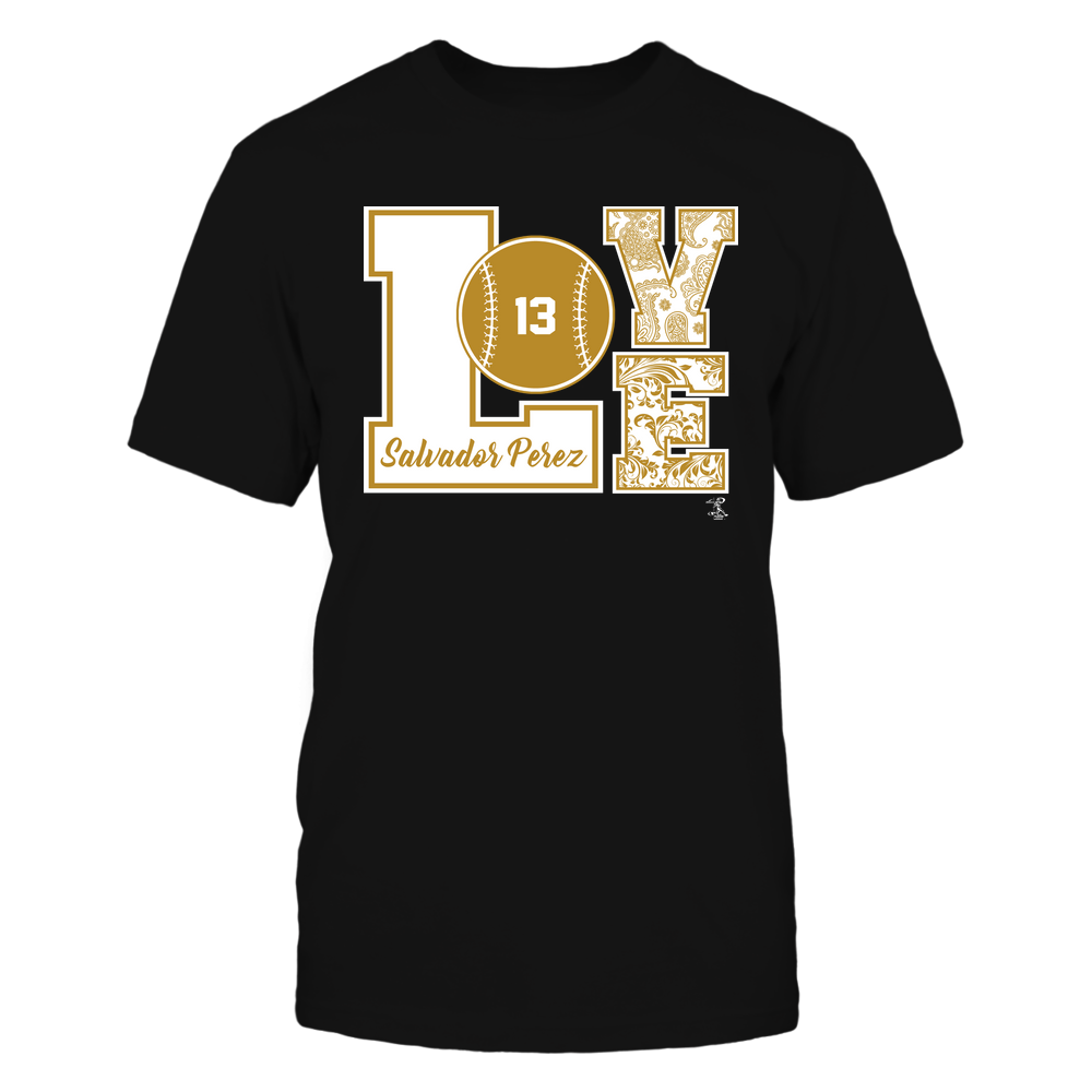 Love Block - Salvador Perez T-Shirt | Kansas Pro Baseball | Ballpark MVP | MLBPA