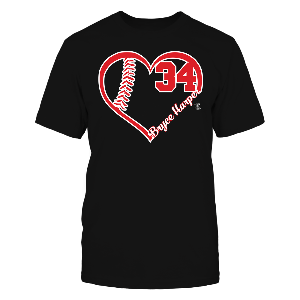 Heart Player - Bryce Harper Shirt | Washington Major League Baseball | Ballpark MVP | MLBPA