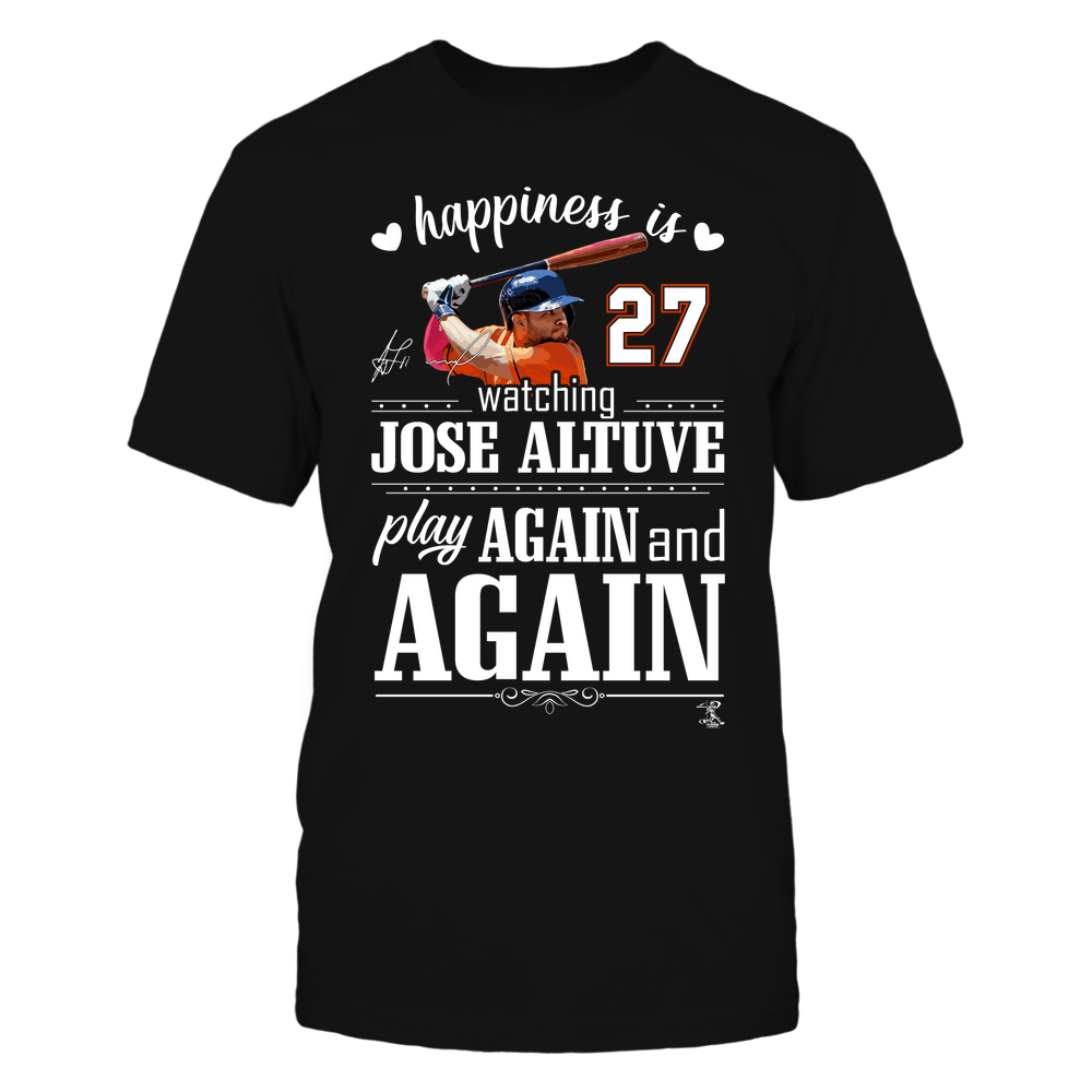 Happiness Is Watching - Jose Altuve Tee | Houston Baseball | MLBPA | Ballpark MVP