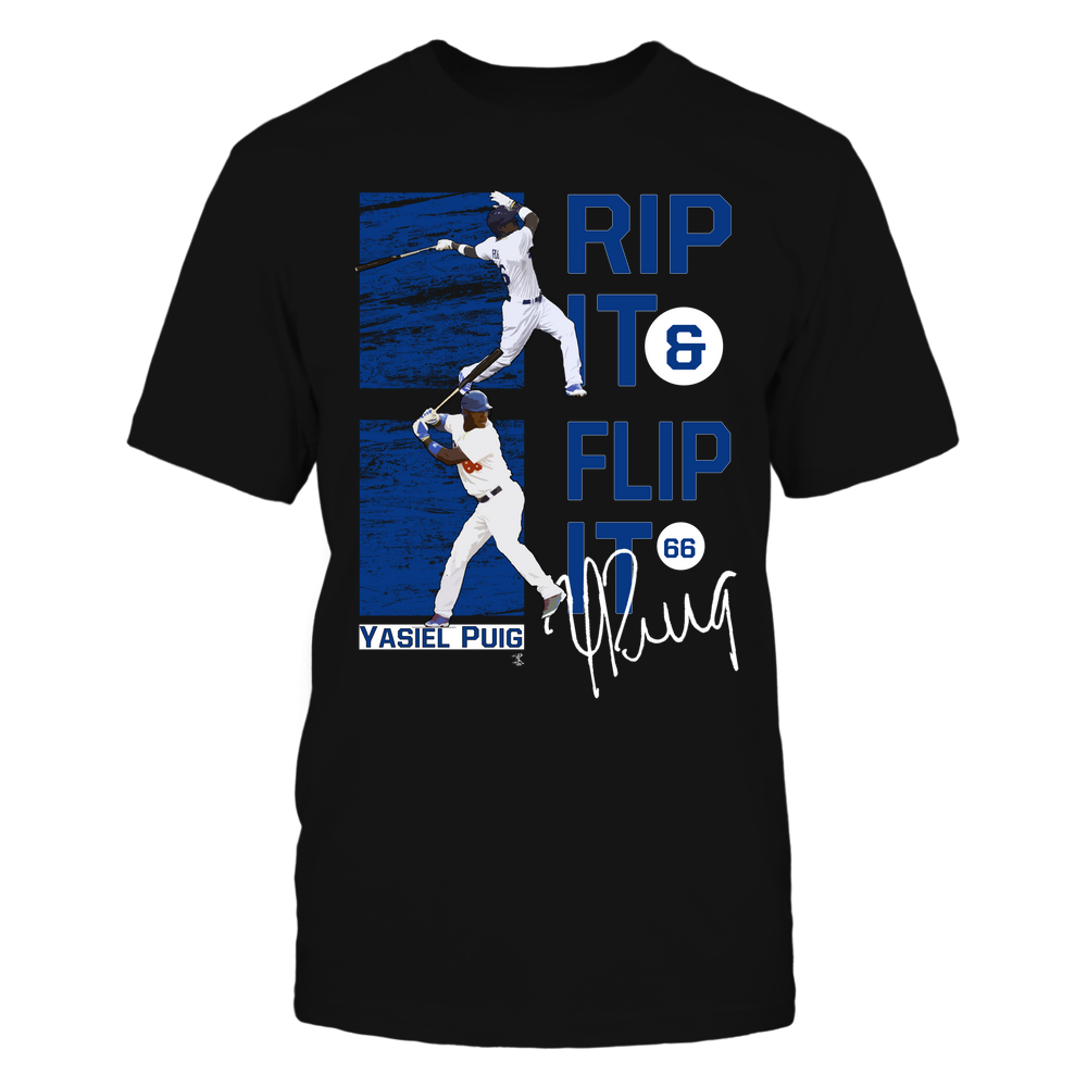 Rip It Flip It - Yasiel Puig T-Shirt | Los Angeles D Pro Baseball | Ballpark MVP | MLBPA