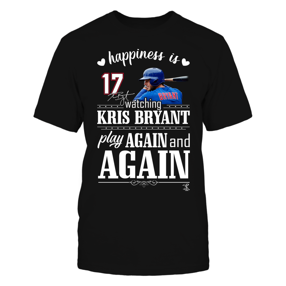 Happiness Is Watching - Kris Bryant Tee | Chicago C Baseball | MLBPA | Ballpark MVP