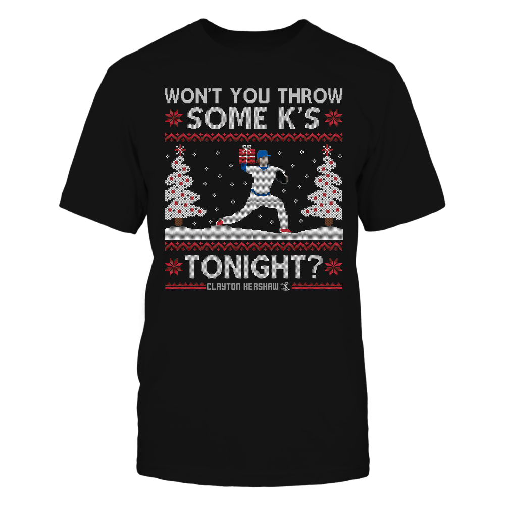 Won't You Throw Some K's - Clayton Kershaw Tee | Los Angeles D Baseball | MLBPA | Ballpark MVP