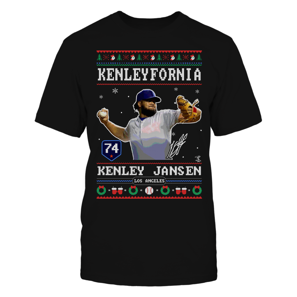 CHRISTMAS PLAYER - Kenley Jansen T-Shirt | Los Angeles D Pro Baseball | Ballpark MVP | MLBPA