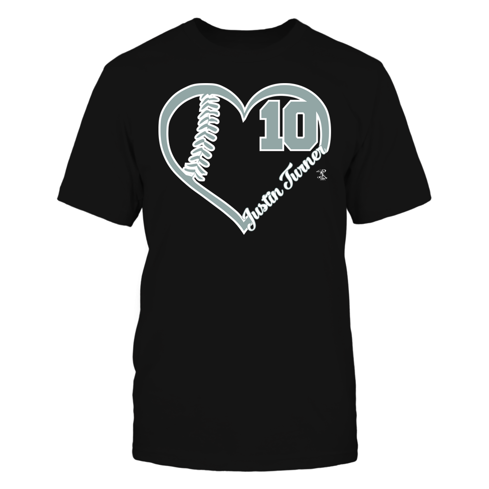 Heart Player - Justin Turner T-Shirt | Los Angeles D Pro Baseball | Ballpark MVP | MLBPA