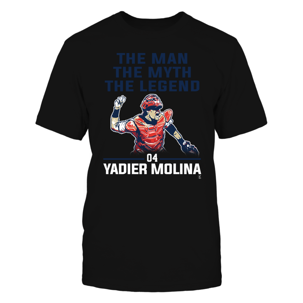 The Man - The Myth - The Legend - Yadier Molina Shirt | St. Louis Major League Baseball | Ballpark MVP | MLBPA