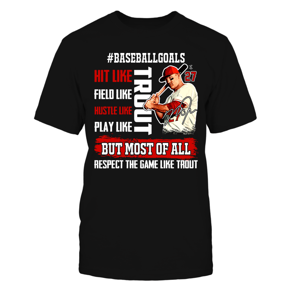 Mike Trout T-Shirt | Los Angeles A Pro Baseball | Ballpark MVP | MLBPA