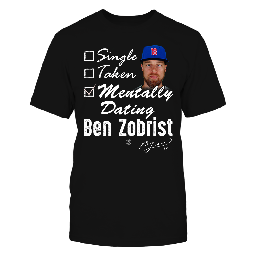 MENTALLY DATING - Ben Zobrist Tee | Chicago C Baseball | MLBPA | Ballpark MVP