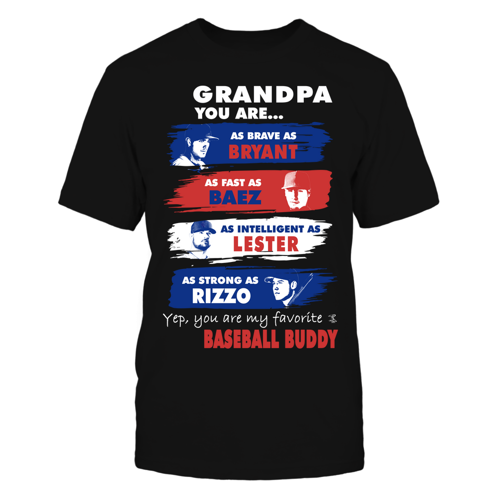 Baseball Buddy Grandpa - Kris Bryant T-Shirt | Chicago C Pro Baseball | Ballpark MVP | MLBPA