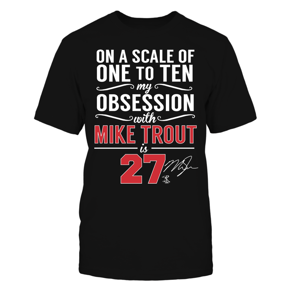 Obsession Level - Mike Trout Tee | Los Angeles A Baseball | MLBPA | Ballpark MVP